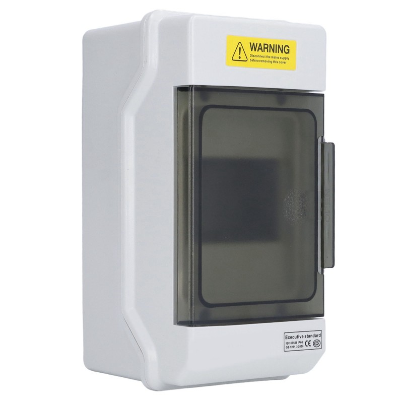 Distribution Box Waterproof 4 Way Plastic Junction Case Transparent Cover