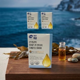 Jeombbang Partner Healthy Nam Omega 3 Healthy Boy Alaska Altige Omega 3 30 capsules, 3 pieces / 건기남 오메가3 건기남 알래스카 알티지 오메가3 30캡슐, 3개