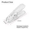 SODOI Plastic Clear Clips 20 Pack Plastic Spring Clips Multipurpose
