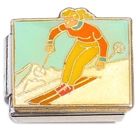 Snow Skiing Skier Italian Charm