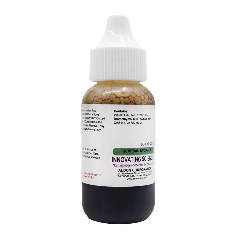 0.5% Bromothymol Blue Solution, 30mL - The Curated Chemical Collection