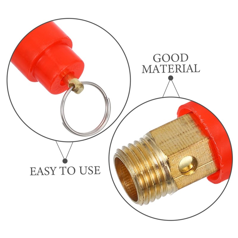 Hohopeti 2Pcs Safety Valve for Air Compressor Easy Installation Check