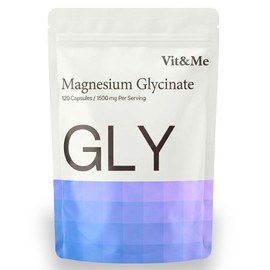 Magnesium Glycinate 1500mg – 300mg Elemental Magnesium – Up to 4 Month Supply - 120 Vegan Capsules – Pure Magnesium Bisglycinate, Fully Reacted, Chelated & High Absorption – No Fillers
