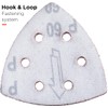 YoiYee 60 Grit Delta Sanding Sheet, Hook and Loop Triangle