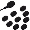 10 Pack Mini Lapel Headset Microphone Windscreen Foam Cover