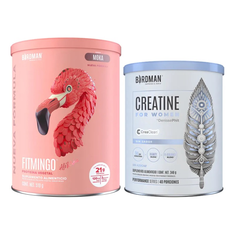 Proteína Fitmingo 510g + Creatina Para Mujer Con Inositol