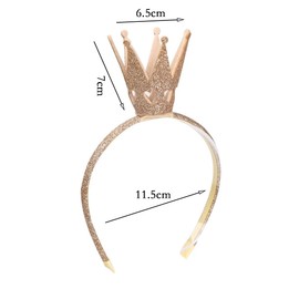 Girls Glitter Crown Hairband Princess Headband Bands For Women Baby Kids Toddler, Crown Shiny Headband Girls Rhinestone Headwear Hair Accessories For Birthday Party