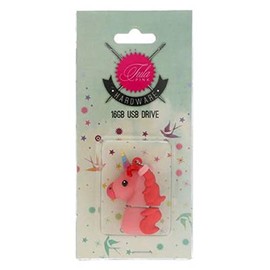 Tula Pink Hardware - 16GB USB Flash Drive, Pink Unicorn