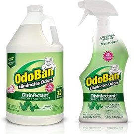 OdoBan Disinfectant Concentrate and Odor Eliminator 1 Gallon + 32 Oz Eucalyptus