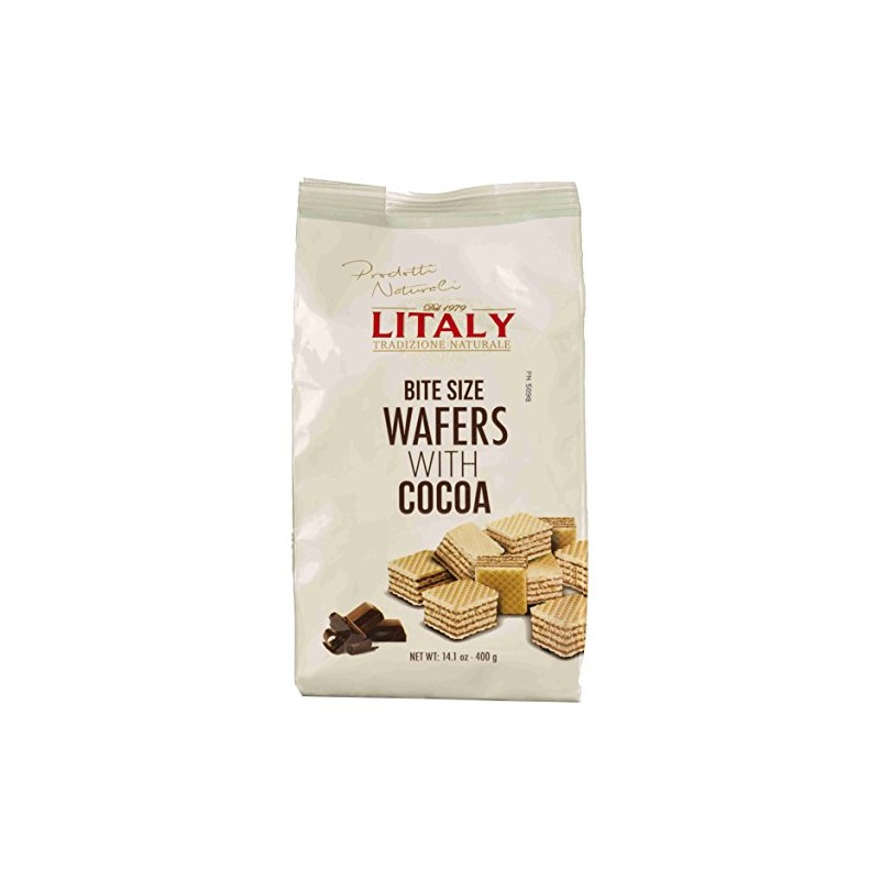 Litaly Chocolate Bite Size Wafers, 14.1 ounce bag