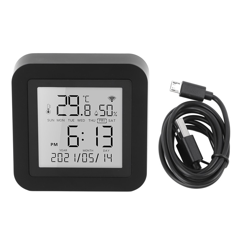Temperature Humidity Monitor Wifi Portable Support for TUYA Hygrometer Thermometer