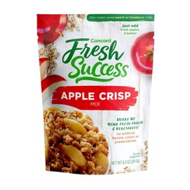 Concord Foods Apple Crisp Mix Easy to Make Dessert with Delicious Ready to Go Ingredients - Sweet, Tender Fruit Dessert Covered in Buttery, Cinnamon Crumb Topping (8.5 oz Pack of 1)