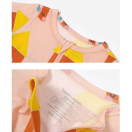 Teach Leanbh Baby Boys Girls 2 Pack Bamboo Viscose Pajamas with Mitten Cuffs 2 Way Zipper Long Sleeve Romper Jumpsuit Sleep and Play (Star Moon, 18-24 Months)