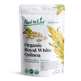 Organic Royal White Quinoa by Food To Live (Raw, Whole Grain, Non-GMO, Kosher, Bulk) — 1 Pound
