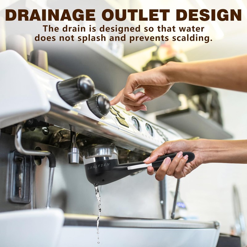 Espresso Coffee Machine Cleaning Brush, 360° Cleaning Push-Up Coffee Maker