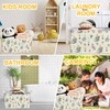 DEANHOT Rabbit Foldable Handle Storage Basket, Waterproof Organizer for Nursery,
