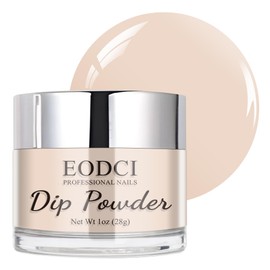 EODCI Nude Color Dip Powder, 1OZ Nail Dipping Powder for Long-lasting 28 Days+ Dip Nail Art French Manicure Nail Starter & Professional Home DIY Salon Use 28g