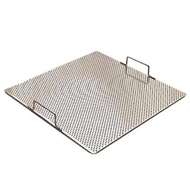 Sunrise Stainless Steel Fryer Screen with Handles (Solid Screen) (2, 13.5" x 13.5" x 1.75")