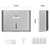 PLUSSEN Paper Towel Dispenser Wall Mount, Adhesive No Drilling Multifold