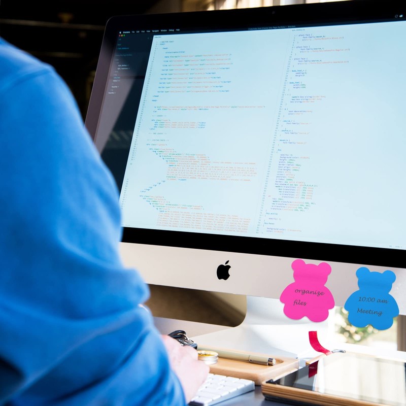 Sticky Notes, 560 Sheets 8 Colors Bear Shape Self Sticky