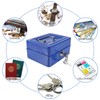 HAOHIZE Lock Box, Safe Storage Box with Key Lock Fireproof