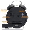 TXY Classical Twin Bell Alarm Clock for Bedroom with Stereoscopic