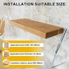 EXLECO 6 x Invisible Wall Shelf Brackets Diameter 10 x