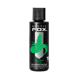 ARCTIC FOX Vegan and Cruelty-Free Semi-Permanent Hair Color Dye (4 Fl Oz, IRIS GREEN)