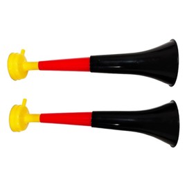 Vuvuzela Trumpets Two Body Accessories for Football and Sports Events Loud Air Horn for Animation Ideal for Transportation (2 Products, Germany)