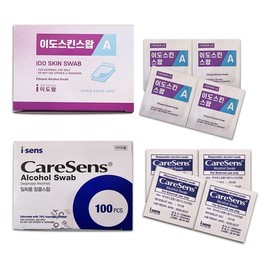 CareSense Ido Skin Swap Alcohol Cotton Swabs 100 sheets 5 cans Alcohol Swap 5 cans