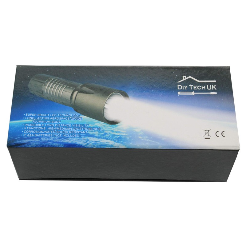 DIY TECH UK - Super Bright LED Torch - 300m