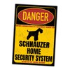 Schnauzer Danger Security System Door Sign Dog Sign