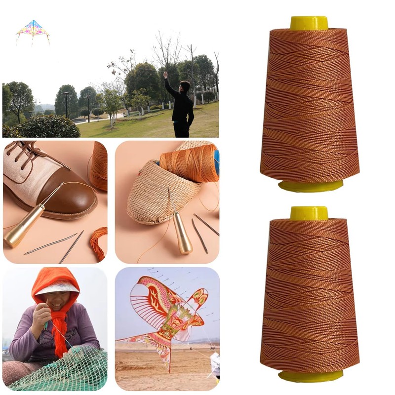SquEqu 2 Roll Kite String 1000 Feet Braided Line Twine