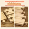 8pcs Wooden Train Track, Wooden Train Track Accessories, Train Railway