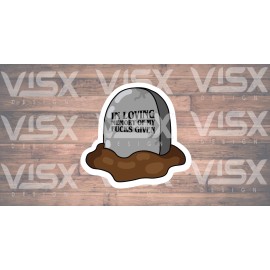 VISX In Loving Memory  Jokes Funny Bumper Vinyl Sticker  Laptop Truck Car Humor