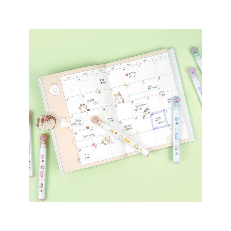 Artbox/Pinkfoot Pinkfoot Nyang Nyang Highlighter Set / 아트박스핑크풋 핑크풋 냥냥