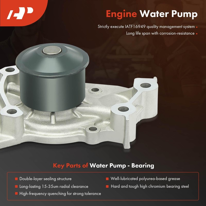 A-Premium Timing Belt Kit w/Water Pump Compatible with Toyota &