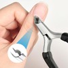 Professional Stainless Steel Cuticle Nippers with Sharp Blade, Non-Slip Handle