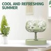 Double Motor Folding Tabletop Fan Rotating Cooling Fan 3 Speed