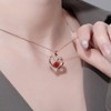 Bouzaak Moissanite Necklace for Women Heart Pendant S925 Sterling Silver