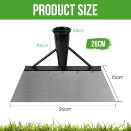 SWAWIS 26 cm Cleaning Shovel, Multifunctional Garden Shovel, Manganese Steel Weed Shovel, Garden Weed Tools, Shovel, Garden Tools for Weeding, Removing Weeds and Moss