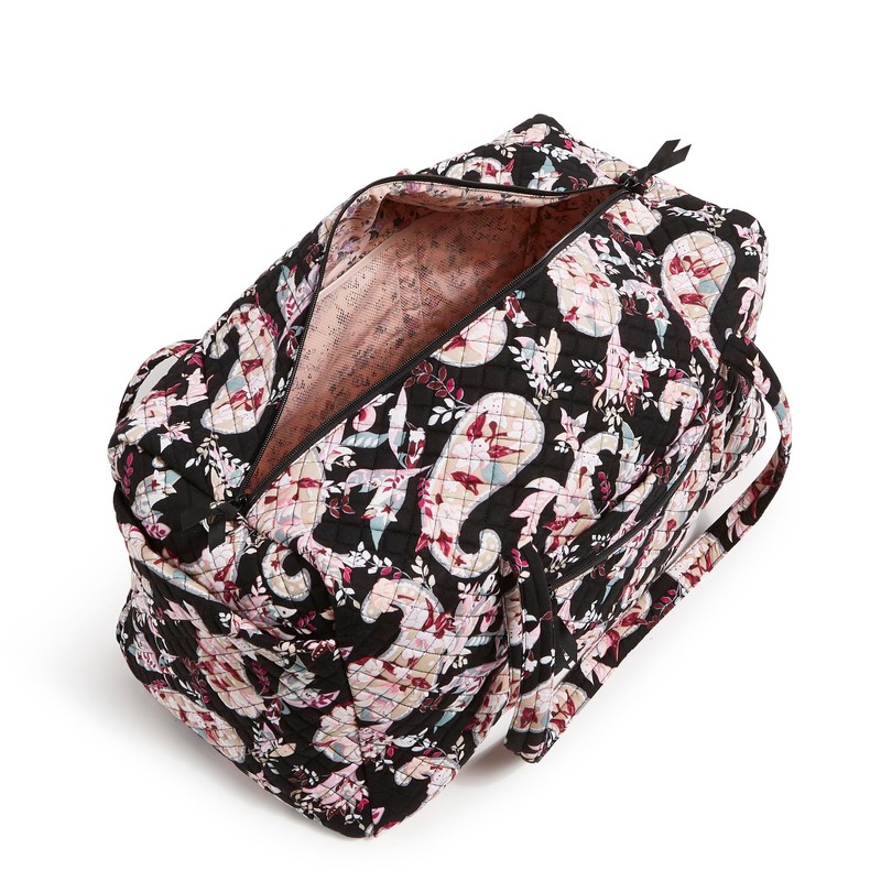 Vera Bradley Cotton Large Travel Duffel Bag, Botanical Paisley, Botanical
