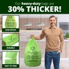 Simply Bio 13 Gallon Compostable Trash Bags Liners with Handle-Tie,