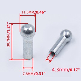 6 Pack Gym Cable Ball Stopper Gym Pulley Machine Stopper Cable Ball Terminals Wire Port Joint Parts Weight Machine Accessories Fitness Equipment Running Yoga Accessories for Home Gym Machine