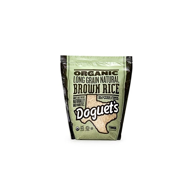 Doguet's Organic Long Grain Brown Rice 4lb (2-pack)