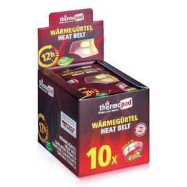 Thermopad Wärmegürtel GR. S-XL (Stretch/Klett) – Das Original: 3 oder 10 Wärmegürtel für 12 Stunden I Wärmegurt aus extra warmen Wärmepads – Rückenwärmer