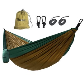 Tradista Outdoor Hammock Ultralight with Rope Covers, 300 kg Load Capacity Hammock (270 x 140 cm), Breathable, Quick-Drying Nylon Parachute, Hammocks
