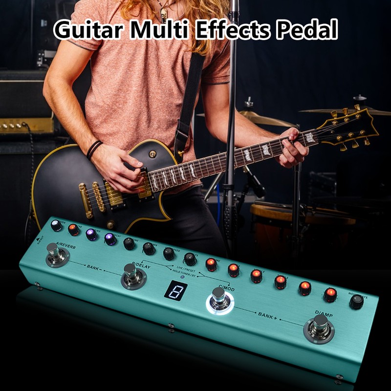 Guitar Multi Effects Pedal 3 Band Equalizers XLR Balanced Output