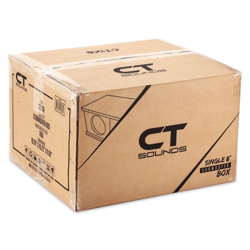 CT Sounds CT1X8 Single 8” Kerf Port Universal-Fit Car Subwoofer