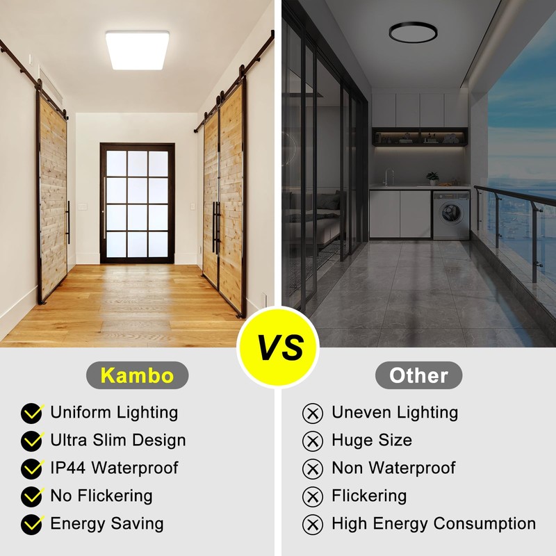 Kambo 36 W Ceiling Light LED Bathroom Square Ceiling Light